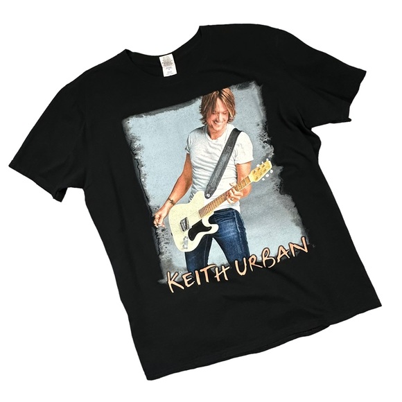 Gildan Keith Urban Get Closer 2011 World Tour Black Cotton T-shirt Large - Picture 8 of 8